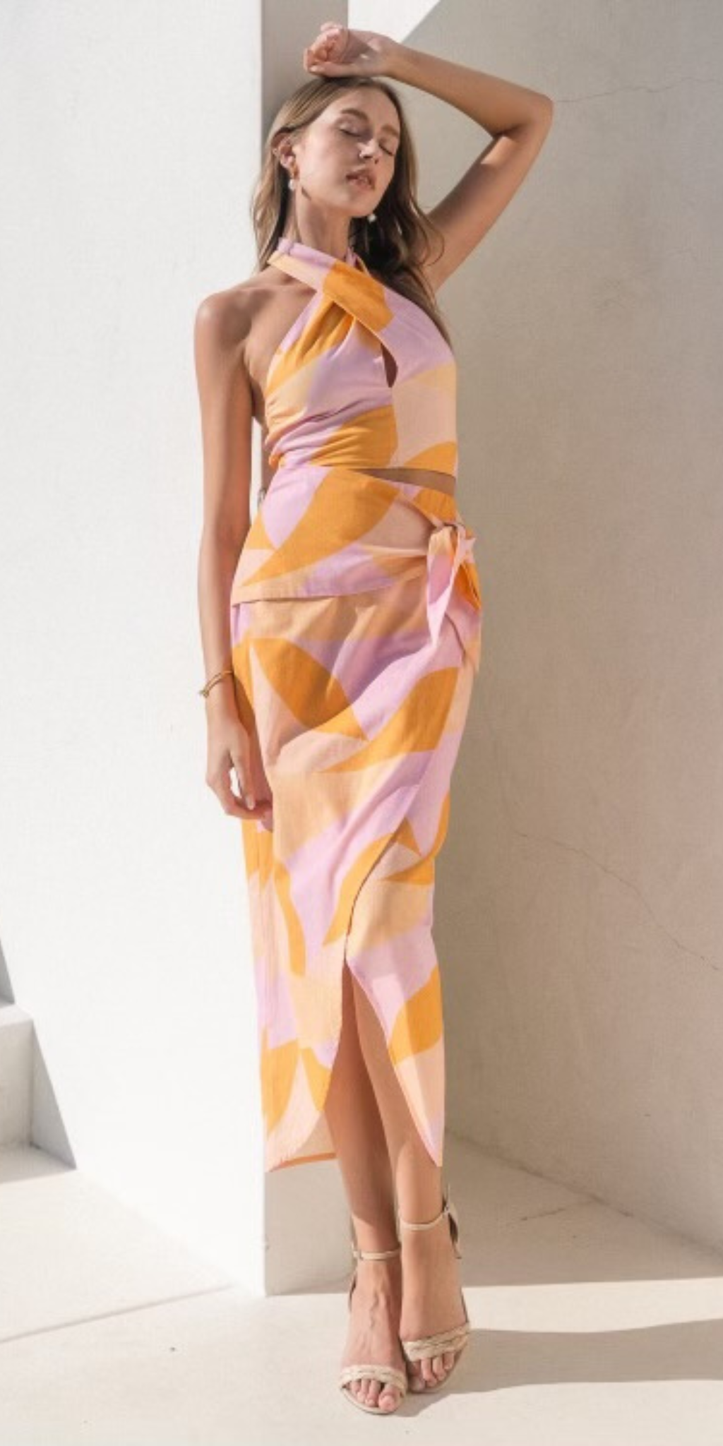 Front knot skirt