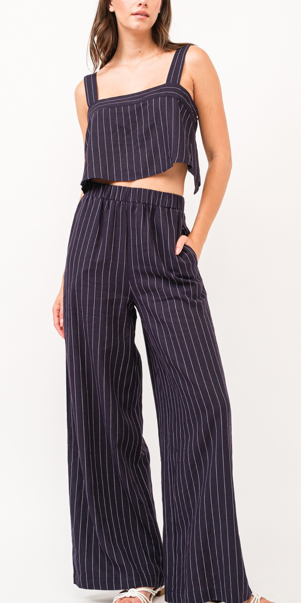Striped palazzo set