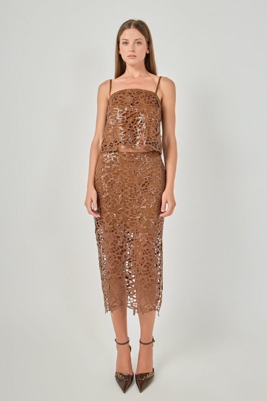 Sequin lace  set